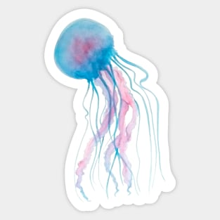 Watercolor Jellyfish Sticker